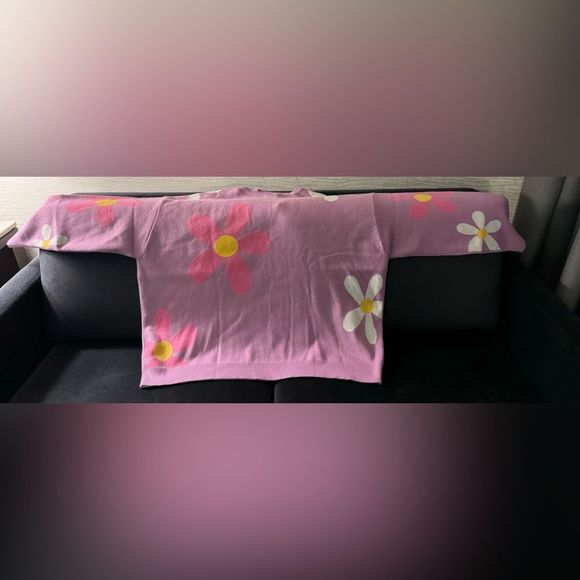 NWT Disney Parks Daisy Duck Flower Knit Pullover Sweatshirt Sweater Plus Size 3X - Picture 16 of 16